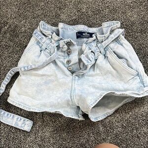 Hollister Blue High Waist Shorts
